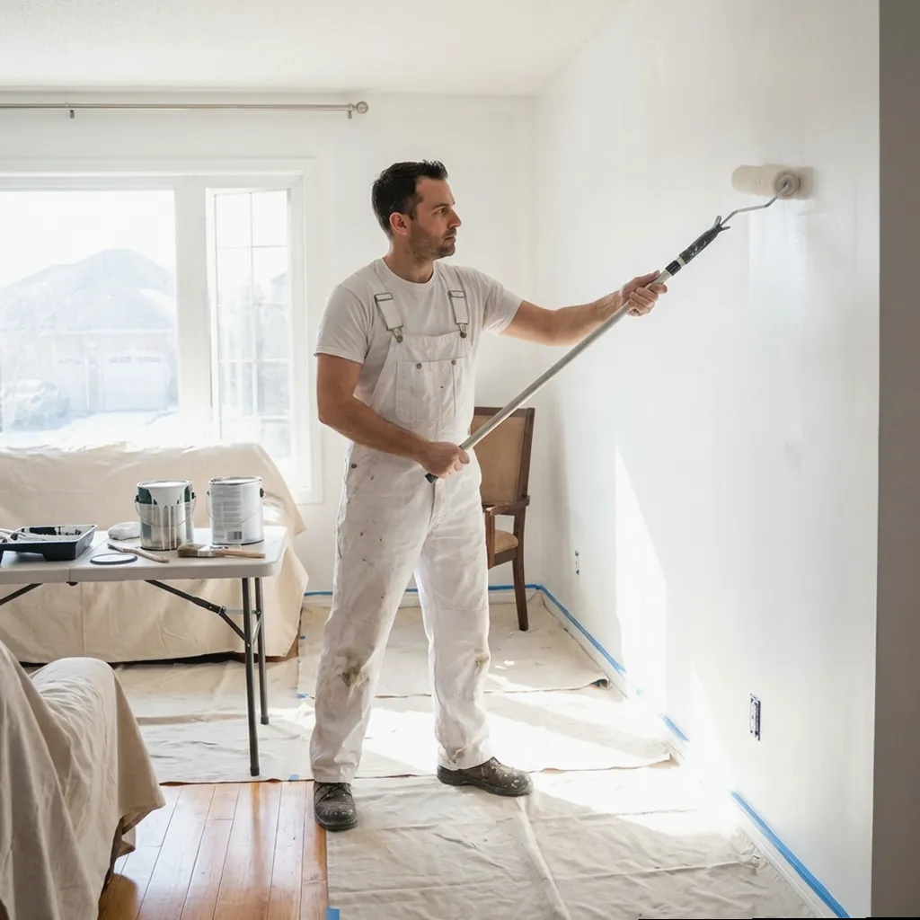 Preparación de materiales de pintor en Berastegi