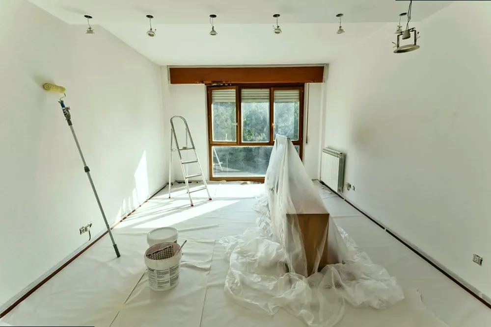 Preparación de materiales de pintor en Buendía